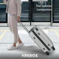Juego de Maletas Arebos - 4 Piezas - Rígidas de Plástico ABS - 4 Ruedas de 360° - Maletas de Viaje - Cierre de Cremallera - M-L-XL - details 6