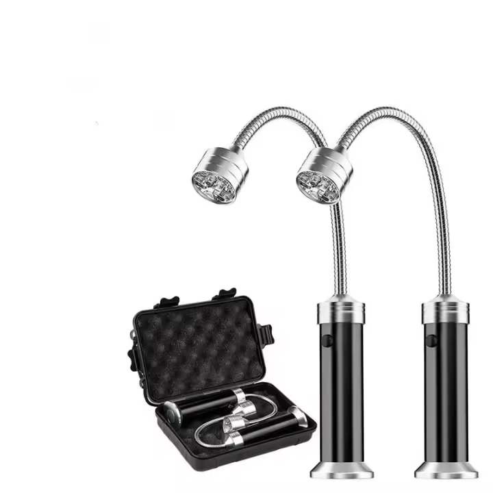 Luz para Parrilla, Luz magnética Para, juego de luces para barbacoa, accesorios para barbacoa, funciona con Pilas, Ángulo de rotación de 360 Grados (paquete de 2, Negro) - 1