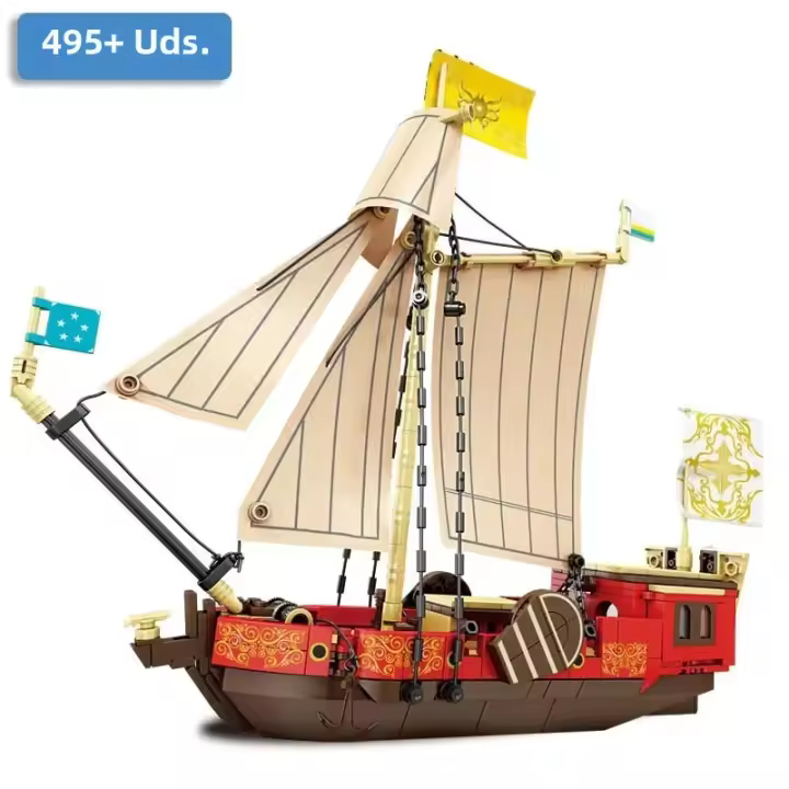 Bloques De Construcción Clásica Para Barco De Sails MOC Retro Yate Modelo DIY Barco Pirata Juguetes De Vessel Para Niños Regalos De Navidad - 1