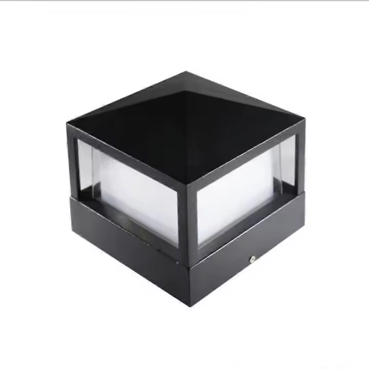 Square Electricity Style Outdoors Post Lantern,Waterproof Pillar Light, Courtyard Column Lights ,Doorpost Lights for Garden Lighting - 1
