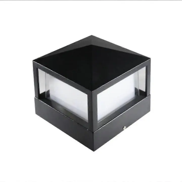 Square Electricity Style Outdoors Post Lantern,Waterproof Pillar Light, Courtyard Column Lights ,Doorpost Lights for Garden Lighting - 1