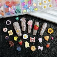 Decoraciones De Uñas Creativas Con Pato Amarillo Y Cardenal Mini Hielo De Chocolate Corazón De Resina Para DIY Manicure - details 2