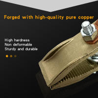 Pinza De Tierra De Cobre Grueso Para Soldadura Soporte De Electrodo Con Cable De Tierra Herramienta De Soldadura 300A 500A Clip De Soldadura - details 4