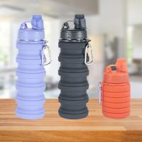 Botella de Agua reutilizable, plegable, de silicona, a prueba de fugas, portátil, para, Viajes, al Aire Libre, Gimnasio, senderismo, sin BPA, Cyclin - details 3