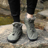 Botas De Invierno Para Hombres Y Mujeres Zapatos Casuales De Nieve Botas De Pies Calientes Para Exteriores Trabajo Zapatillas De Neopreno Cremallera Ajuste Tamaño 36-47 - details 18