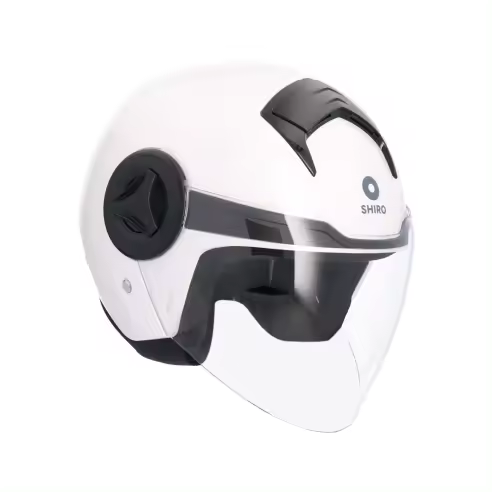 Casco Jet Shiro Atenas blanco brillo - 1
