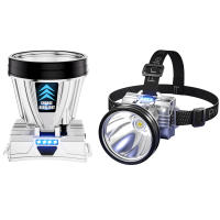 Linterna Frontal LED Recargable Super Brillante 1200mAh Alta Potencia Headlamp Para Pesca Y Camping Luz De Cara Con 3 Modos - details 12
