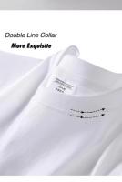 Camiseta Hombre Pesada 240gsm Talla Grande Sin Estampado Verano Cuello Redondo Manga Corta 100% Algodón Color Sólido Moda Casual - details 12