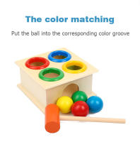 Juego De Tablero De Rompecabezas De Madera Para Niños Juguete Montessori De Martillar Bola Juguete Educativo Para Niños Y Niñas Familiar - details 1