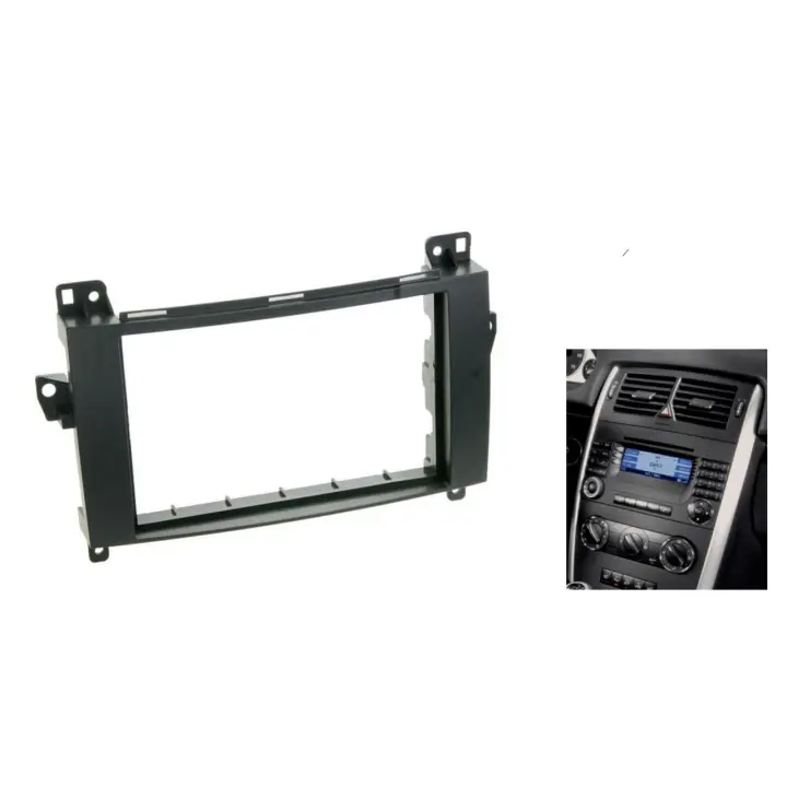 kit MARCO RADIO 2DIN MERCEDES CLASE A B VITO VIANO W169 W245 W639 Volkswagen Crafter CARATULA Y CONEXIONES - 1