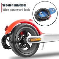 Cable De Seguridad Antirrobo Universal Para Patinete Eléctrico Con Cadena Enrollada Accesorios Para Xiaomi Mijia M365/Ninebot MAX G30 - details 0