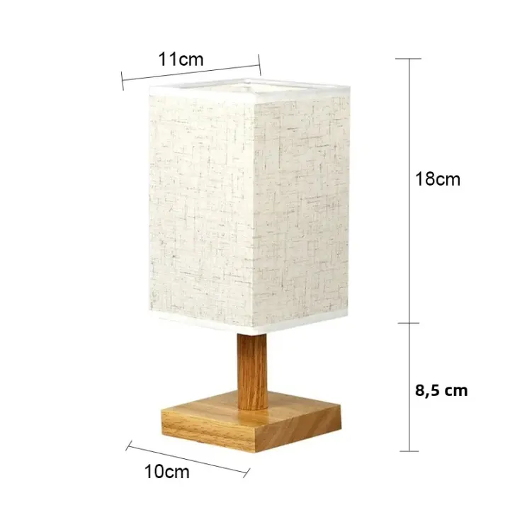 Lámpara De Mesa LED Estilo Chino Decorativo Luz Nocturna USB Dimmer Con Sombrilla De Tela Iluminación Para Dormitorio - 1