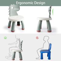 Silla de dosaurio de plástico para niños, Resistant, duradera, Diseño ergonómico antideslizante,para de 2 años  Verde - details 2