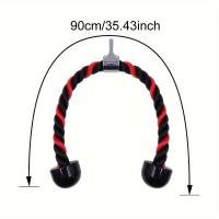Banda De Resistencia Para Músculos De Los Brazos Tricep Rope Para Ejercicios De Push Pull Y down Para Body Building Y Entrenamiento De Fuerza (Doble Cabeza) - details 6