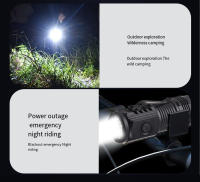 Linterna LED Multifuncional Recargable De Tres Ojos Bestia Fuente De Luz Potente Clip Para La Capa Portátil Para Exteriores Y El Hogar - details 8