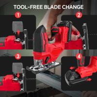 Sága Juego Sin Cable Con Inclinación 0°- 45° Y 3 Ajustes Orbital Con Luz LED Para Tronco De Madera Compatible Con Batería Milwaukee 18V (No Incluye Batería) - details 0