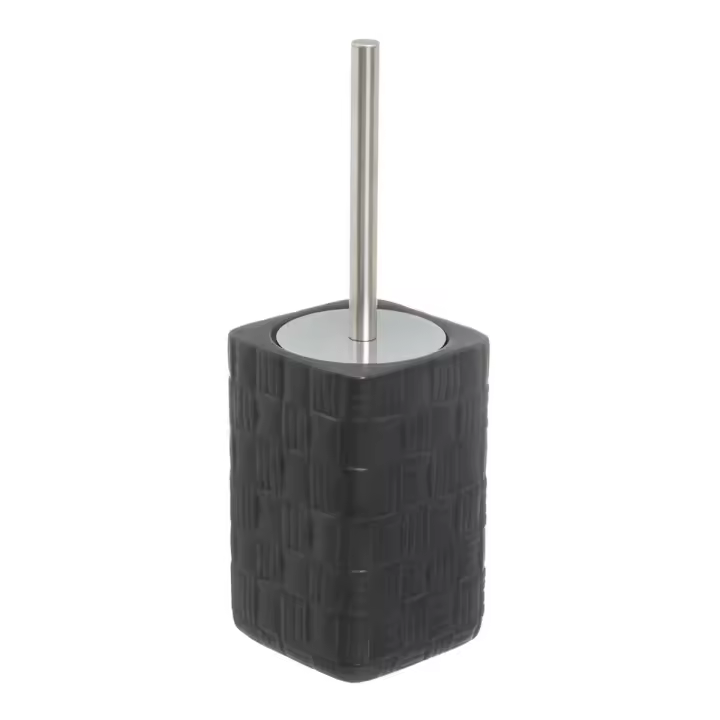 Escobilla para el Baño Negro Cerámica 11 x 11 x 33 cm - 1