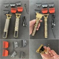 Recorte Profesional Eléctrico Para Cabello Con Cabeza De Repuesto Metálica Herramienta Para Cortaúñas Accesorio T9 - details 4