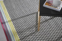 Alfombra Kilim Lana Rich black/Fucsia 80x120 cm - Parentesi Quadra - details 2