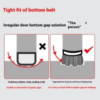 1pc Sellador De Puerta PVC Isolante Aislante De Viento Y Ruido Para El Bajo De La Puerta Cubierta De Polvo Y Silencio - details 1