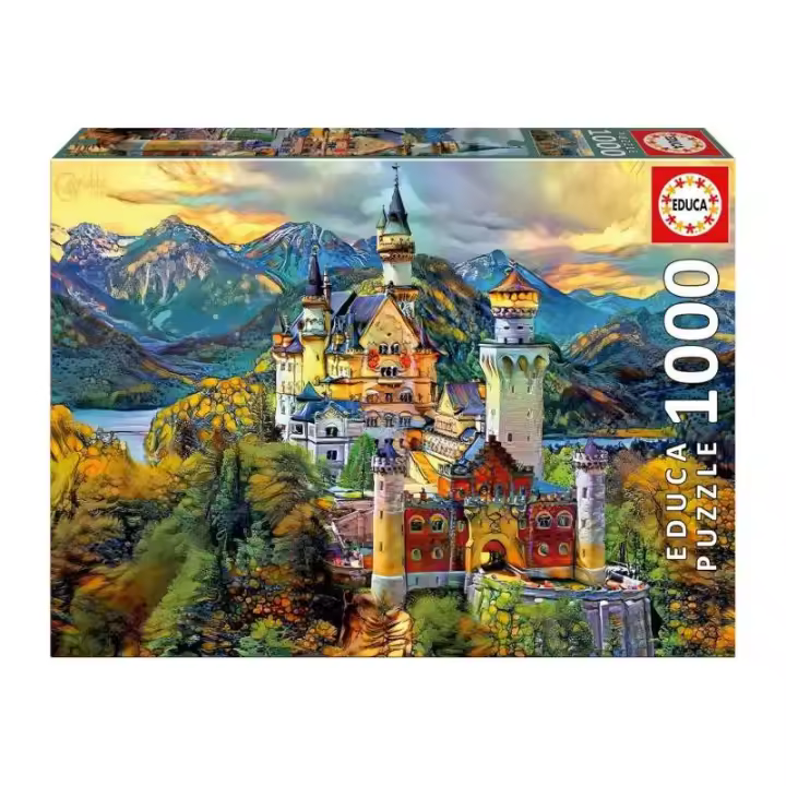PUZZLE 1000 PIEZAS CASTILLO NEUSCHWANSTEIN DE EDUCA - 1