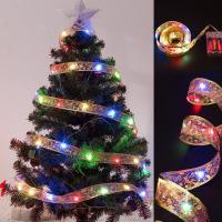 Cadena De Luces LED Con Corbata De Navidad 2025 Decoración De Árbol De Navidad Y Bodas Brillante Para Dormitorio Y Fiestas De Año Nuevo - details 0
