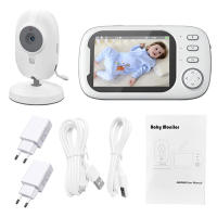 Monitor De Bebé 3.5 Pulgadas Con Visión Nocturna Y Audio Bidireccional Cámara De Video Pantalla LCD Temperatura Monitorización Alarma De Llorido Y Movimiento Portátil Rechargeable - details 1