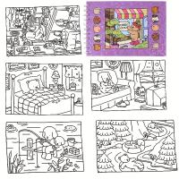 Libro De Colores Para Niños BOBBIE GOODS Libro De Dibujo Con Temas De Animales Hojas De Papel Para Pintar Y Dibujar Regalo Ideal - details 2