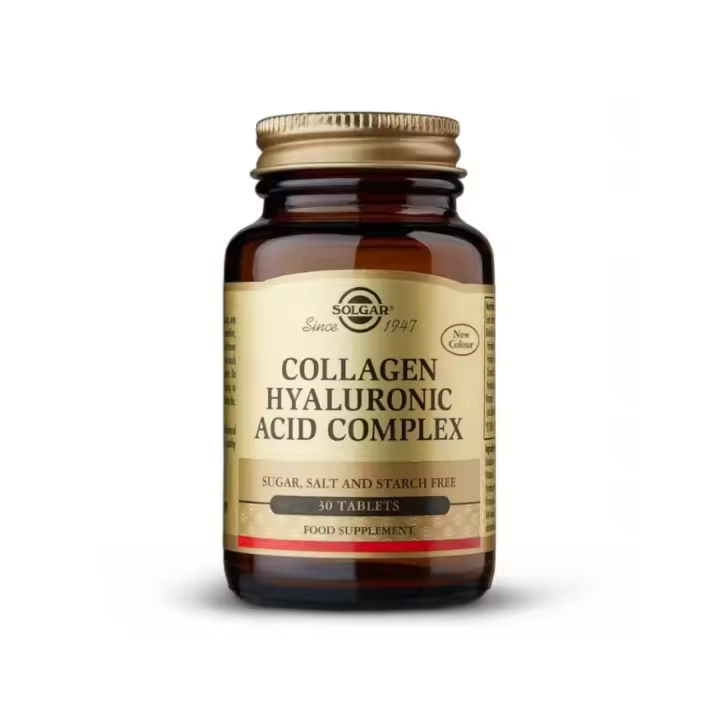 Solgar - Ácido hialurónico complex con colágeno 120 mg - 30 comprimidos - 1