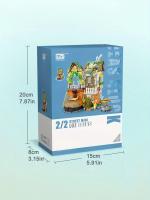 Bloques De Construcción Miniatura LOZ Edificio De Madera De Enano Para Jardín Casa De Zapatos Con Escalera Regalo De Navidad Para Adolescentes - details 3