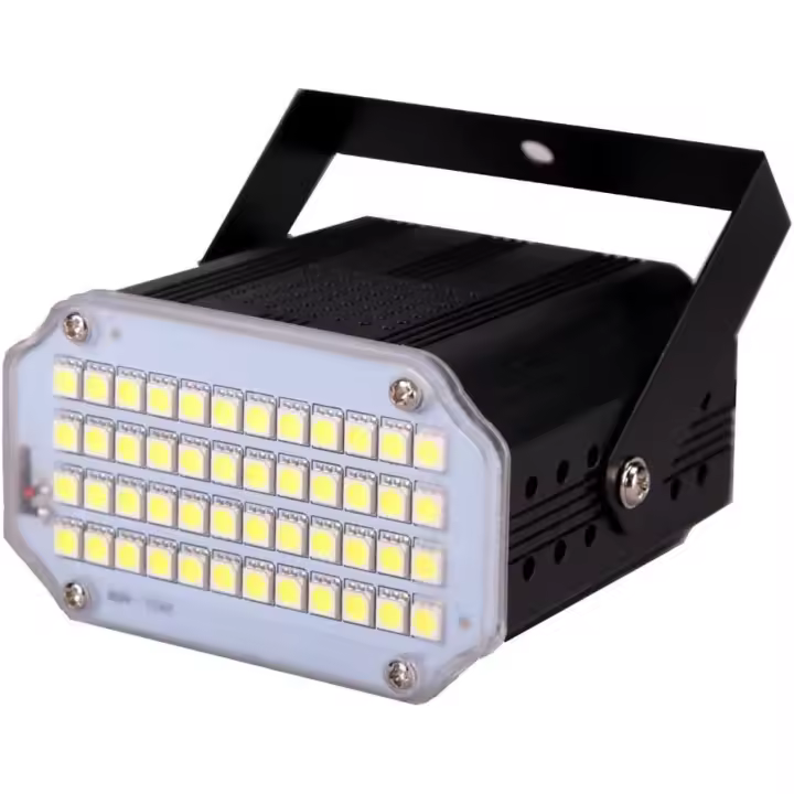 48Led Mini Luz Estroboscopica Discoteca, Luz Flash de Discoteca para Fiestas, Luz Parpadeante Usar con Liquido Maquina de Humo - 1
