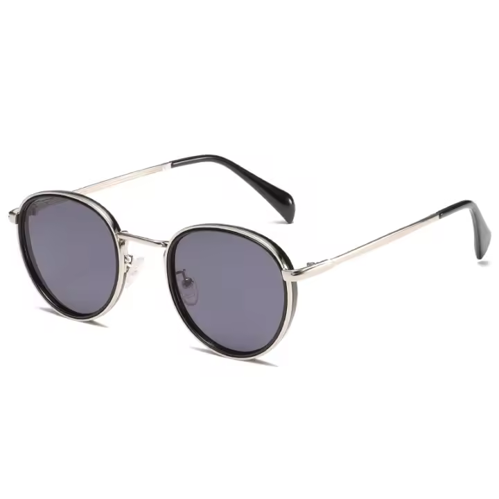 Gafas de Sol Retro with Montura metálica Redonda para Mujer, Gafas de Sol Clásicas A LA Moda with Protección Uv400 para Exterior, Gafas de Sol Clásicas lentes hombre Niña Vagos Venta al por mayor - 1