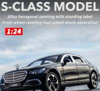 Modelo De Coche De Aleación 1/24 S400L Metal Diecast Juguete Con Sonido Y Luz Artesanía Exquisita Regalo De Cumpleaños Para Niños - details 0