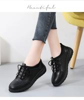 Zapatos Planos Para Mujer Suela Plataforma Cordones De Cuero Split 2024 Tendencia Primavera Casual Zapatos Para Madres - details 12