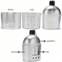 Set De 1 Botella De Agua De Aluminio Y Bolsa De Almacenamiento Para Deporte Al Aire Libre Camping Senderismo Viajes - details 9