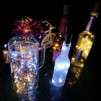 Luz Solar Para Botella De Vino Con Tapa Y Luces De Hilo LED Guirnalda De Luces Faeiras Para Fiesta De Navidad Boda Bar Decoración Lámpara De Hilo Cobre - details 2
