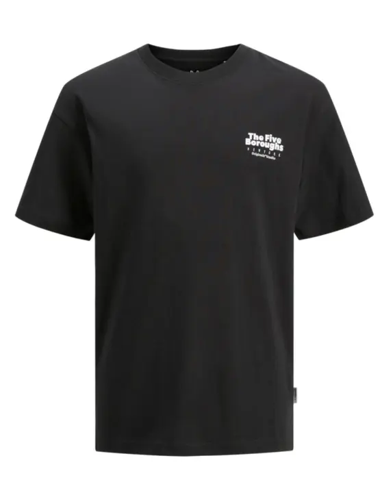 Jack & Jones Camiseta Jack&Jones Junior Bronx Negra Manga Corta Niño - 1