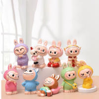 9pcs Labubu Muñecas De Colección Ciega En Caja Sorpresa PVC Moda Kawaii Modelo De Dibujo Animado Misterioso Para Decoración De Bolsa - details 3