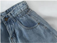 PTKPCC Shorts De Jean Alto Y Sueltos Para Mujer Verano Estilo Coreano Retro Ropa Casual Versátil Jeans Cortos PTKPCC - details 5