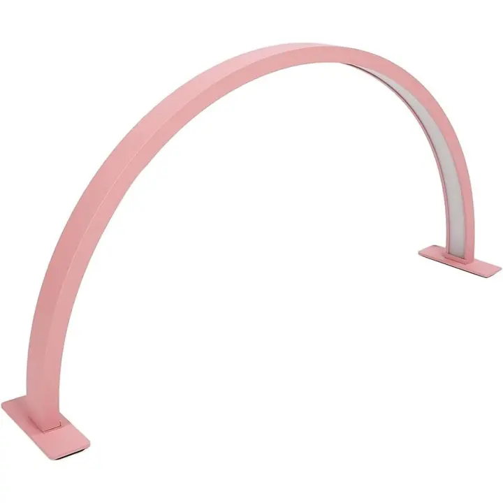 Cris Nails - Lámpara de mesa LED para mesa de manicura y salón de belleza, color rosa - 1