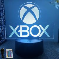 Lámpara De Noche 3D LED Para Habitación De Juegos XBOX Iluminación De Escritorio Decoración Para Gamers Regalos Para Niños Forma De Logo De Mesa - details 12