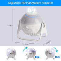 Proyector De Noche Estelar Para Niños 360° Rotativo Planetario Galaxia Lámpara LED Regalo De Cumpleaños O Navidad - details 5