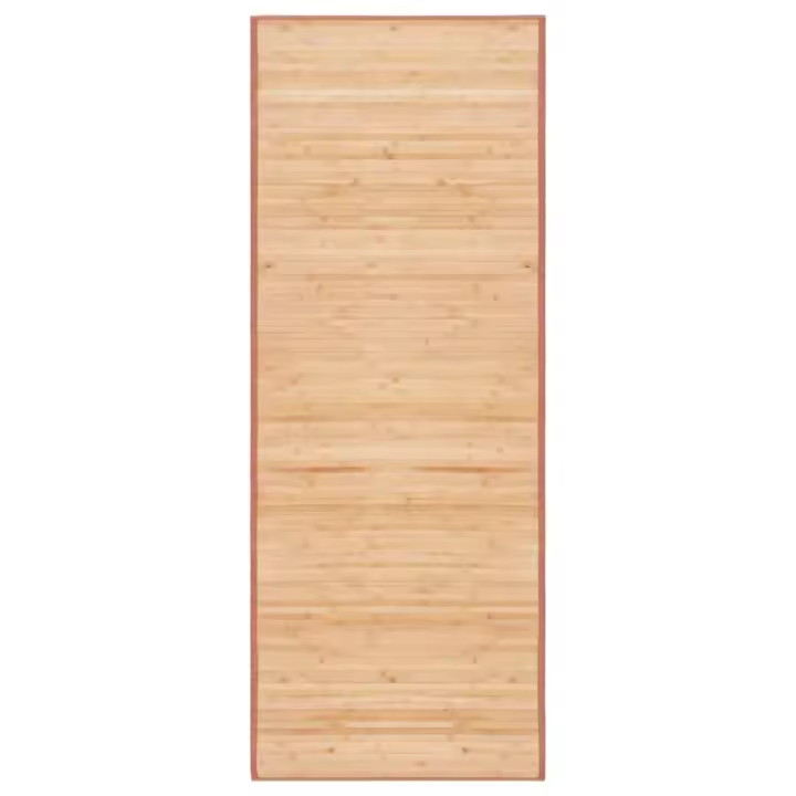 vidaXL Alfombra de bambú marrón 80x200 cm - 1