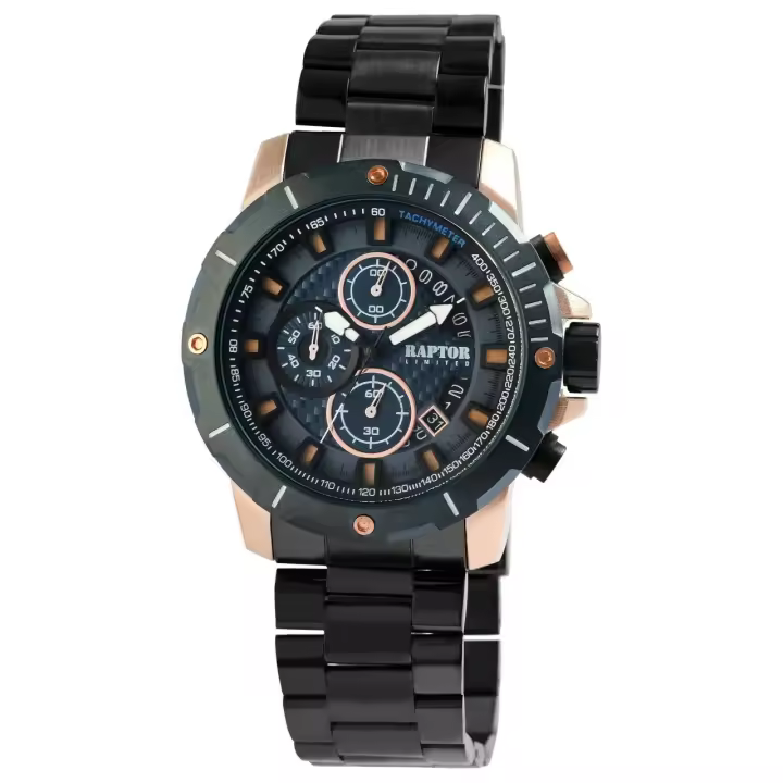Reloj Raptor ® LIMITED Hombre Cronógrafo com Pulsera em Aço Inoxidável - 1