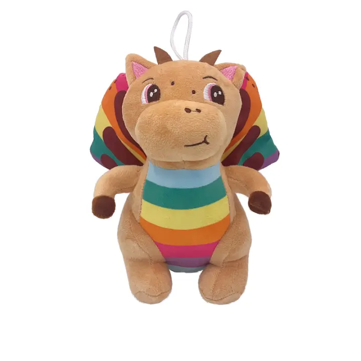 Muñeco De Peluche Moriah Elizabeth Dinosaurio Sonriente Suave Juguete De Animales De Dibujos Animados Regalo De Navidad Para Niños Material De Peluche Corto Relleno De Algodón PP Tamaño 20cm Unisex - 1