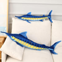 Muñeco De Peluche De Tuna Azul De 140 Cm Simulación Realista Almohada Larga De Pescado Marítimo Juguete Suave Para Decoración Creativa - details 22