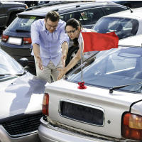 Soporte De Banda Magnética Para Coche Con Palo De Bandera Telescopio Y Soporte De Base De Goma Abs Para Montar En El Parachoques - details 5