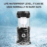 Lámpara Camping LED Recargable Solar Portátil Impermeable 。 2/1 Unids - details 0