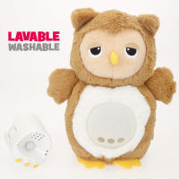 Winfun - Peluche bebé búho, 23x11x25 cm, con +17 sonidos relajantes, luz nocturna, 30 minutos autonomía, control del volumen, incluye temporizador, peluche quitamiedos infantil, regalo para recién nacido, funda lavable, peluche interactivo - details 4