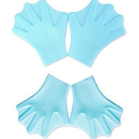 Guantes de silicona para natación de braza, media palma, palmas para remar, adolescentes, buceo, natación autónoma, entrenamiento especial para niños y adultos. - details 8